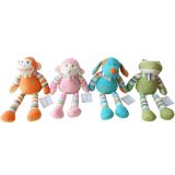 4 Asst 35cm Knitted Animals