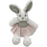 33cm Fluffy Wht Bunny 4