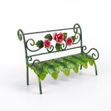 Metal Mini Rose Bench
