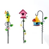 3/A Metal Mini Birdhouse Stake