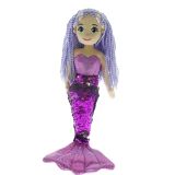 45cm CINDY Flip Sequined Purple Mermaid