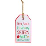 Metal Dear Santa Sister