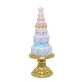 20CM PNK/BL TIERED CAKE TREE