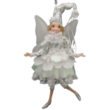 Musical Silver Christmas Fairy