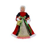 Mrs Clause Blk/Red Stand 45cm