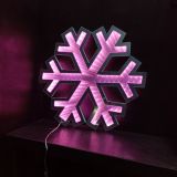 40CM INF SNOWFLAKE PINK