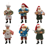 6/A Workshop Santa Ornaments