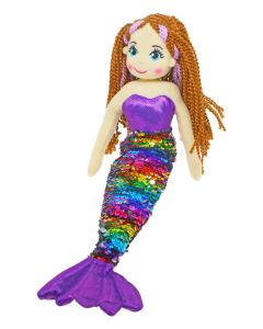 45cm Mermaid SIREN Purple Multi