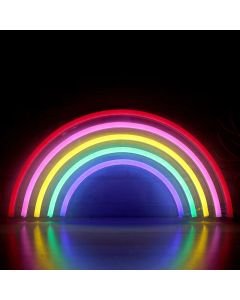 RAINBOW NEON LIGHT 38*19CM MULTI COLOURED USB POWERED