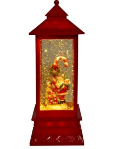 LED W-S Lantern Santa/CandyCan