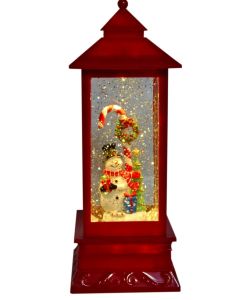 LED W-S Lantern Snowman/CandyC