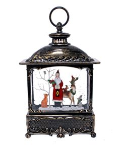 W-S Musical Lantern Santa 'We Wish You a Merry Christmas'