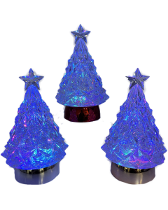 3/A LED WATER GLOBE TREES RGB