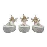 3 Asst Fairy Trinket Boxes