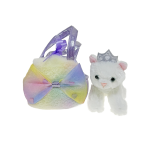 FP BIG BOW PURPLE WHITE CAT