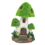 21cm Sml Grass Roof House