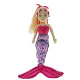 45cm MOANA Flip Sequined Pink & Lilac Mermaid