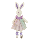 Plush Bunny GRACE Purple Rainbow