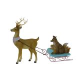 26cm Reindeer with Sled