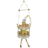 Ivory Christmas Fairy in Swing