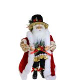 Black Hat Standing Santa 45cm