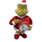Holiday Greeter GRINCH w Book