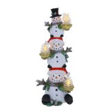 Stacked Snowmen LED 29.5