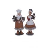 2/A Resin Gingerbread Mr&Mrs C