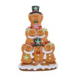 Stckd Gingerbread w LED Stars