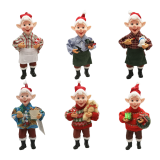 6/A Hanging Elf Ornaments