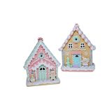 2/A 25cm Gngrbrd Houses LED