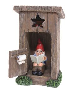 Gnome on toilet  solar  6