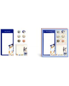 Watercolor Dogs Notepads and Magnets Set