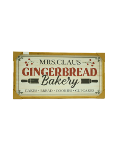 WOODEN GINGERBREAD BAKERY SIGN